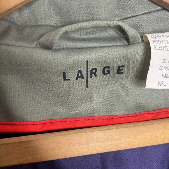 LEVI’S Red Line Green Beige Concealed 3/4 Zip Lapel Jacket - Picture 11 of 13